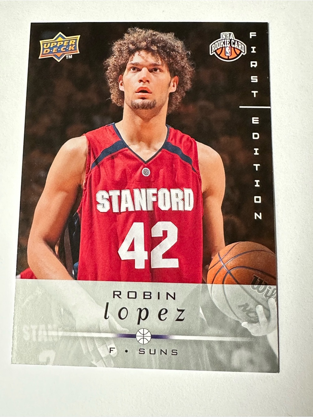 Robin Lopez #42 Stanford Red Rookie Card- Upper Deck First Edition Rookie Card